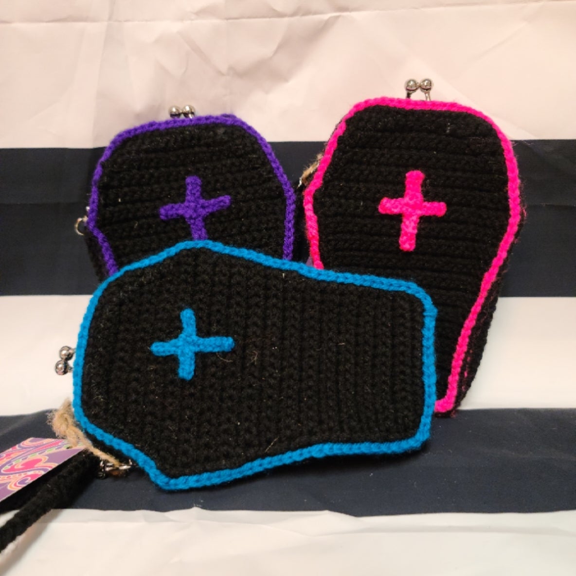 Crochet Coffin Purse 